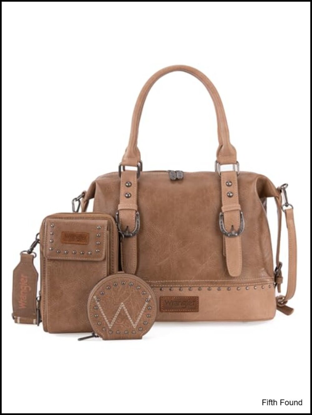Doctor Bag Set with Cell Phone Bag & Coin Purse, Top-Handle Satchel